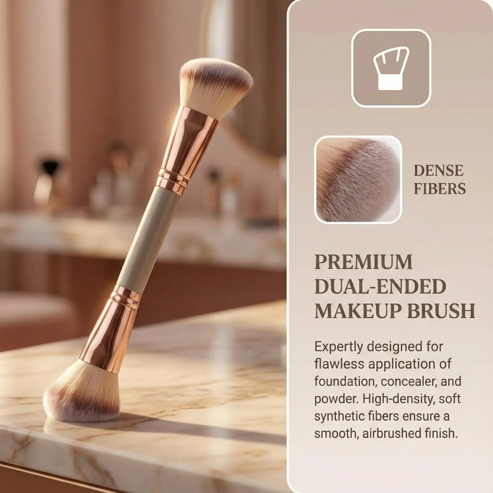 Pinceaux de maquillage sur fond clair