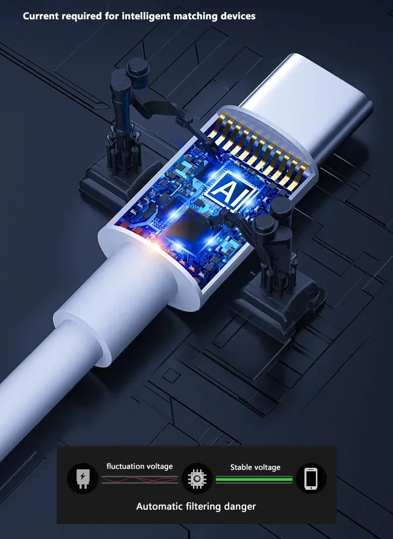 Câble USB-C vers USB-C Type C PD 100W, utilisation