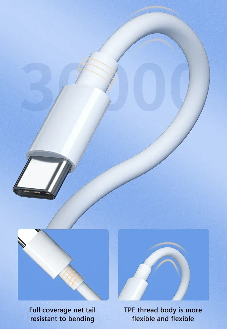 Câble USB-C vers USB-C Type C PD 100W, polyvalence