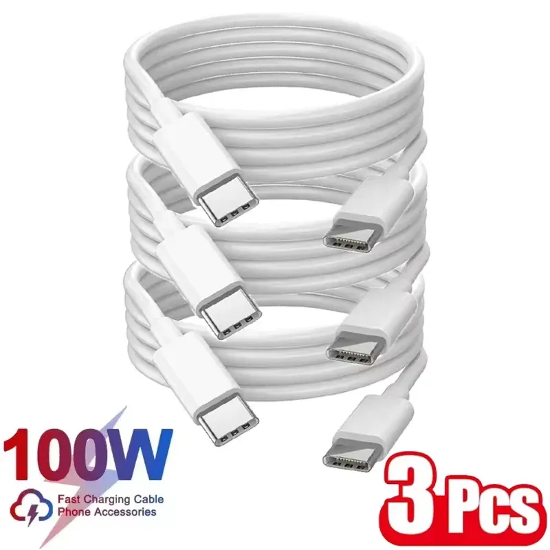 Câble USB-C vers USB-C PD 120 W, câble de charge rapide et de transfert de données pour Huawei, Samsung, Xiaomi, MacBook, iPad 8