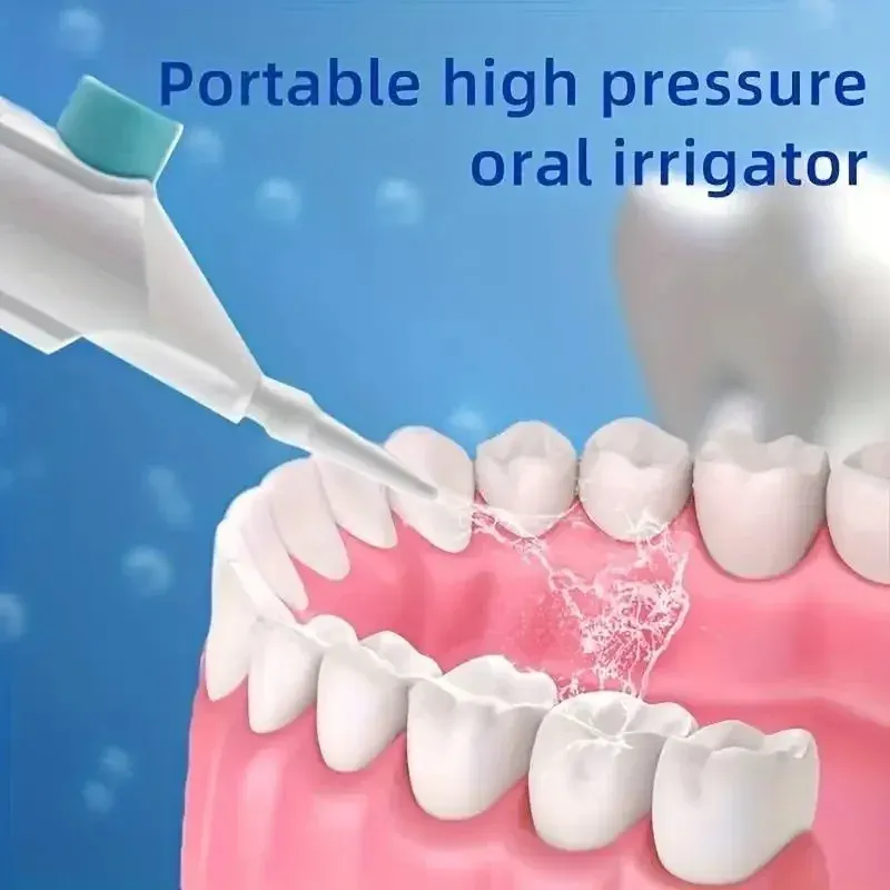 Irrigateur buccal portable haute pression avec poignée et embout pour la santé des gencives 2