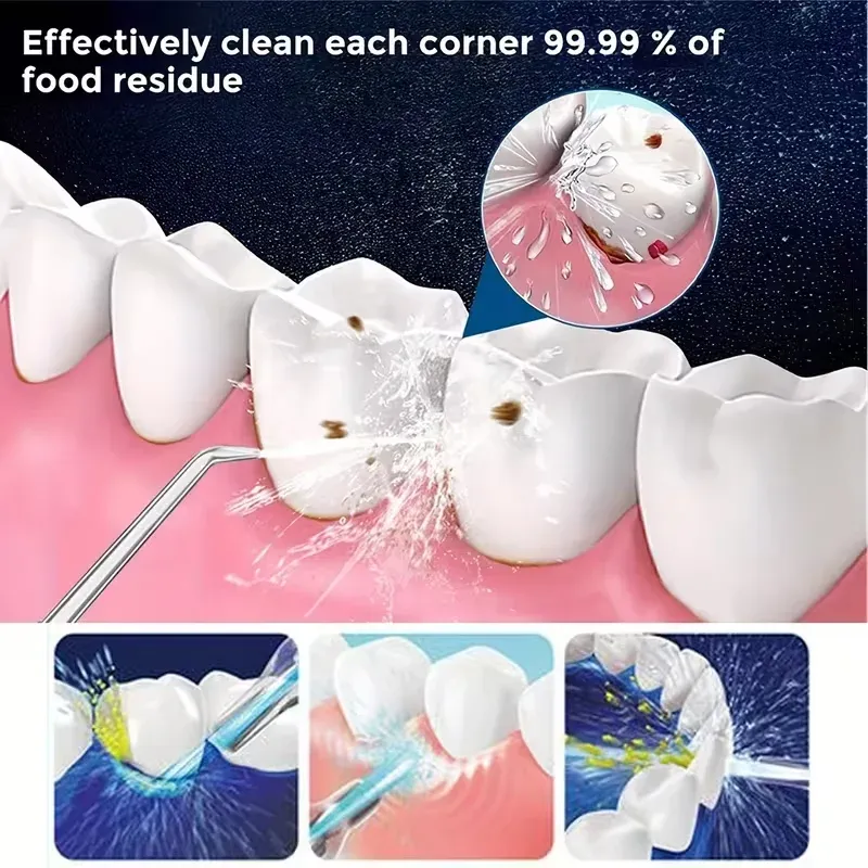 Irrigateur buccal portable, détail de la poignée