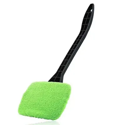 Kit de nettoyage pour vitres de voiture avec long manche : brosse et outil de lavage de pare-brise intérieur 12