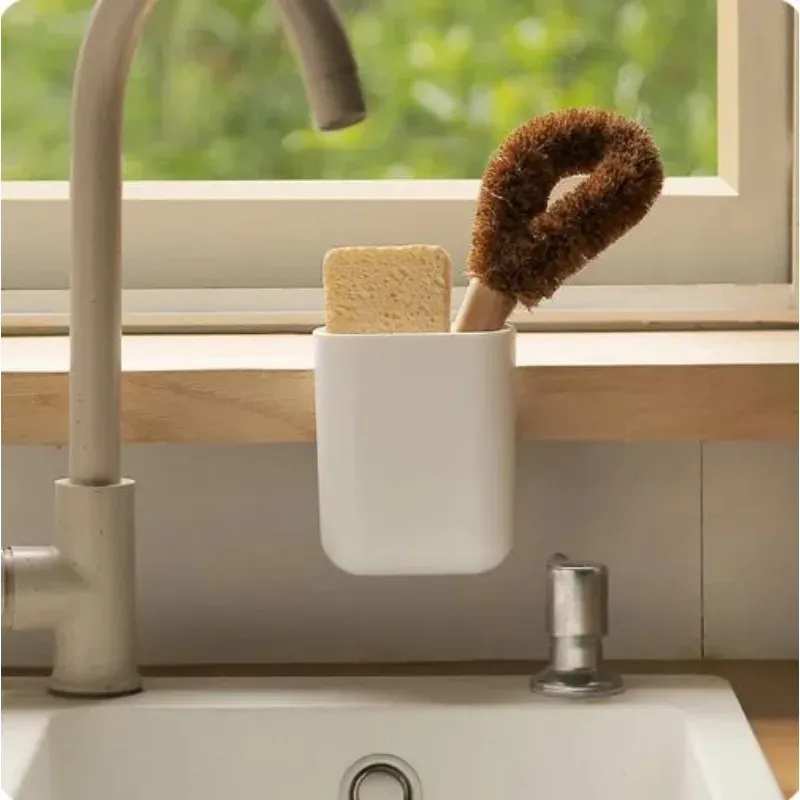 Porte-brosse à dents mural étanche, sans perçage, avec porte-peigne et support pour brosse de maquillage 4