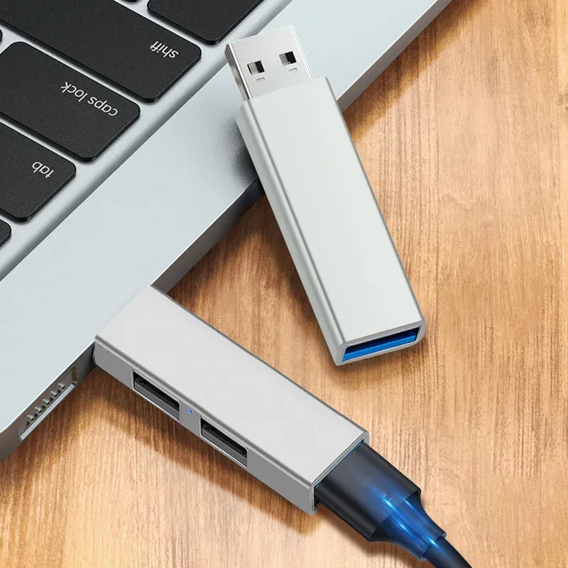 Hub USB 3.0 et USB 2.0, répartiteur multiport avec alimentation secteur, 3 ports, extenseur pour PC 6