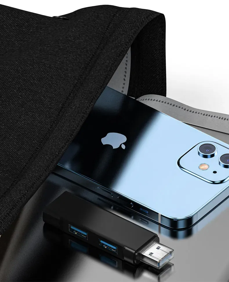 Hub USB multiport format compact
