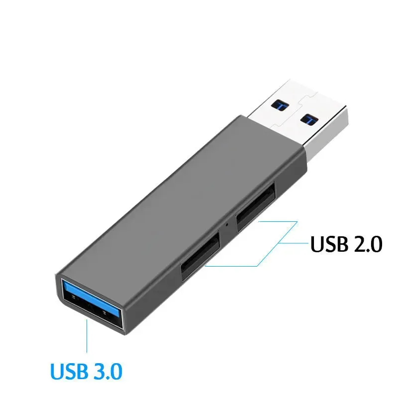 Hub USB 3.0 et USB 2.0, répartiteur multiport avec alimentation secteur, 3 ports, extenseur pour PC 8