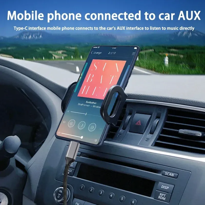 Câble audio USB-C vers jack 3,5 mm, câble AUX pour voiture et casque, compatible Samsung, Xiaomi et Huawei 3