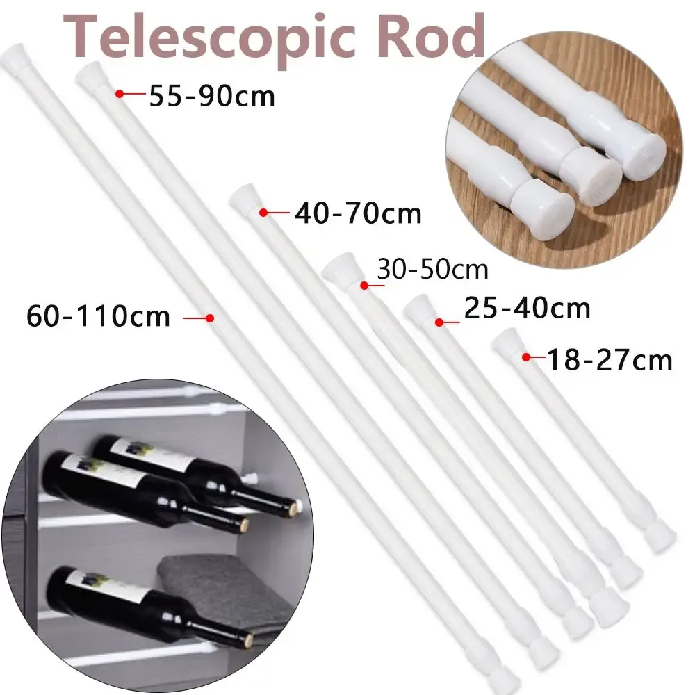 Tringle à rideau télescopique extensible, réglable, pour usage domestique 5