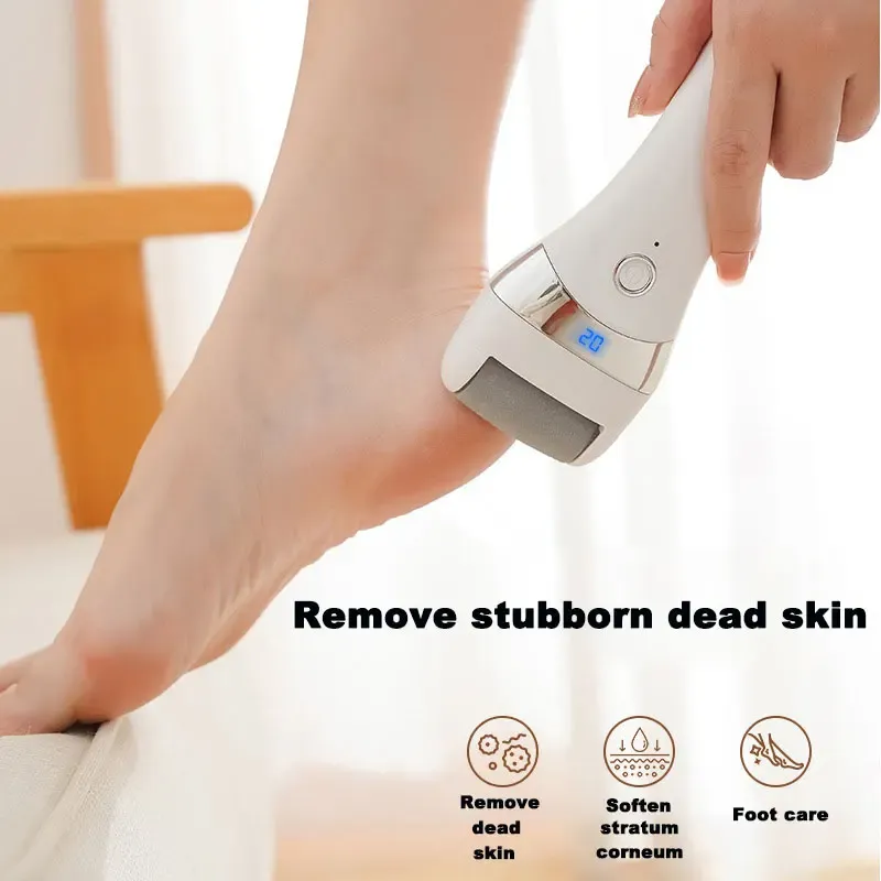 Lime électrique 3 en 1 pour pieds, éliminateur de callosités et peaux mortes, outil de soin des pieds, rechargeable, 3 vitesses 2