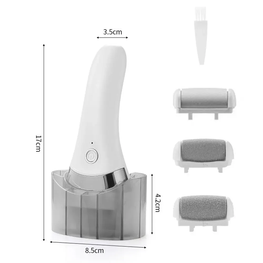 Lime électrique 3 en 1 pour pieds, éliminateur de callosités et peaux mortes, outil de soin des pieds, rechargeable, 3 vitesses 7