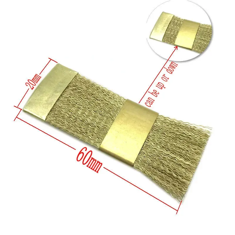 Brosse de nettoyage pour forets de manucure et dentaires, en fil de cuivre (1 pièce) 2