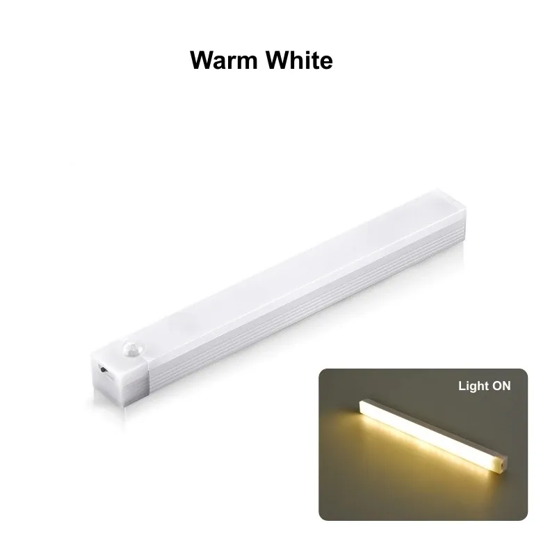 Lampe LED sans fil à détecteur de mouvement, rechargeable par USB, veilleuse magnétique portable pour armoire et cuisine 9