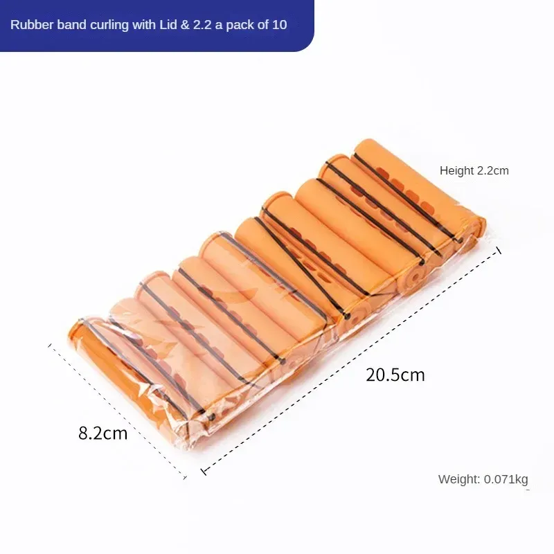 Lot de 10 bigoudis sans chaleur pour boucles magiques, sans ondulation thermique 8