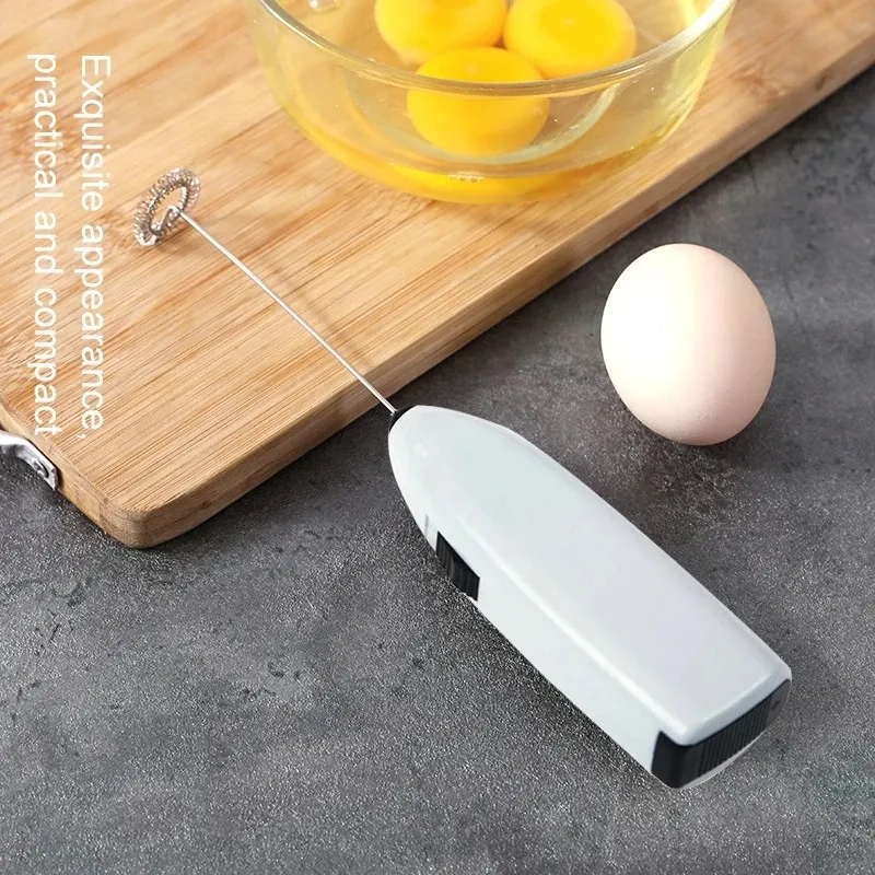 Mousseur à lait électrique portable, mini batteur à main pour cappuccino et œufs 3