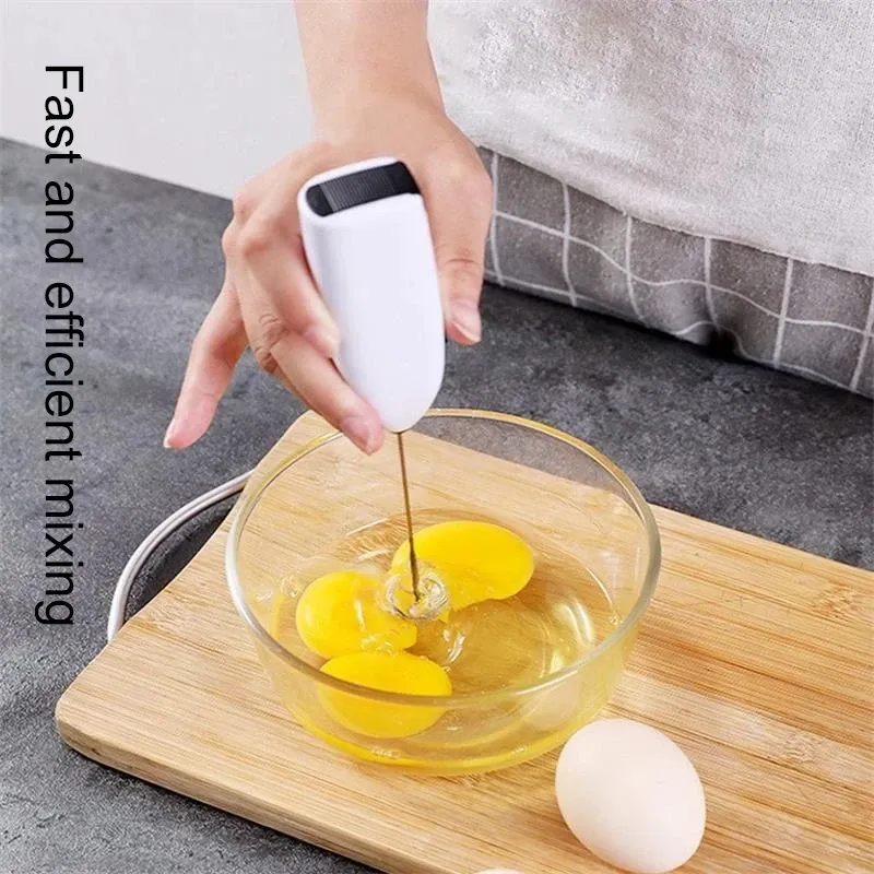 Mousseur à lait électrique portable, mini batteur à main pour cappuccino et œufs 4
