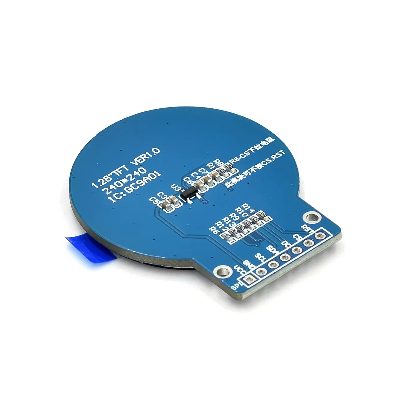 Écran TFT rond 1,28 pouces, module d'affichage LCD RGB 240x240 GC9A01, pilote 4 fils, interface SPI, PCB pour Arduino 4