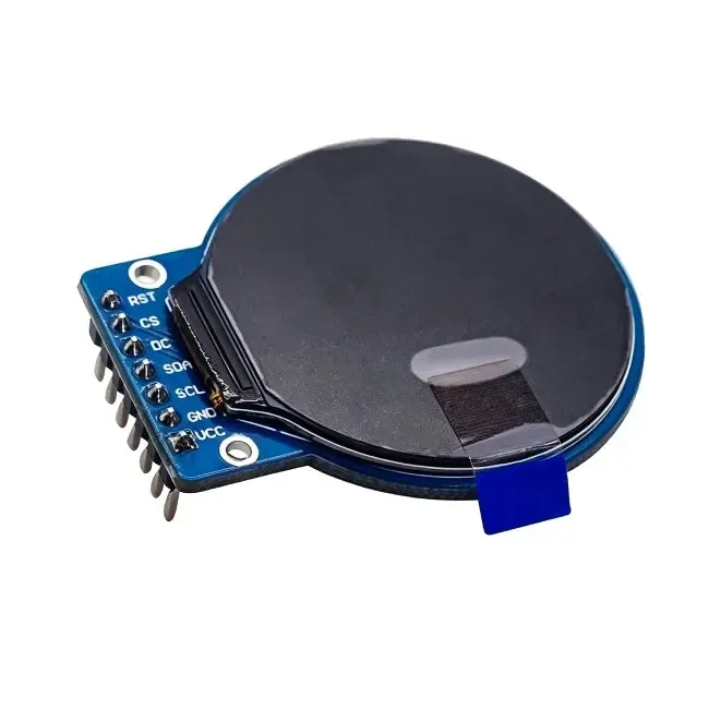 Écran TFT rond 1,28 pouces, module d'affichage LCD RGB 240x240 GC9A01, pilote 4 fils, interface SPI, PCB pour Arduino 6