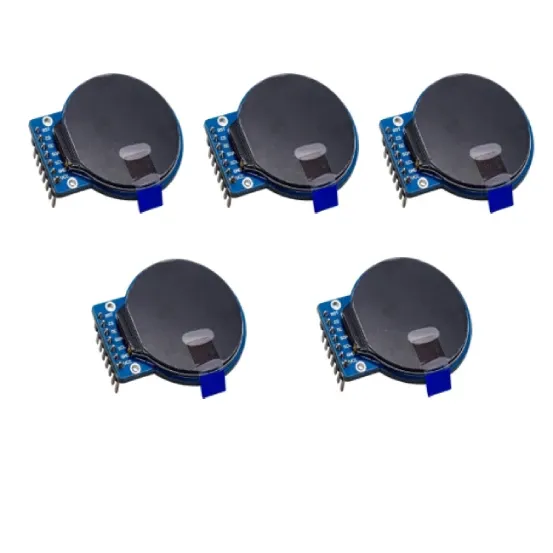 Écran TFT rond 1,28 pouces, module d'affichage LCD RGB 240x240 GC9A01, pilote 4 fils, interface SPI, PCB pour Arduino 7