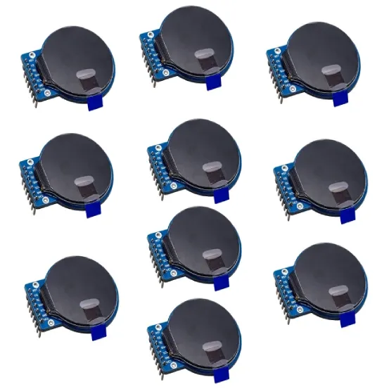 Écran TFT rond 1,28 pouces, module d'affichage LCD RGB 240x240 GC9A01, pilote 4 fils, interface SPI, PCB pour Arduino 8