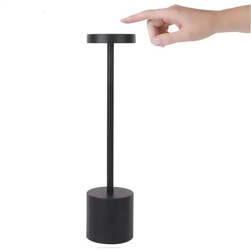 Lampe de table LED tactile sans fil rechargeable, 3 couleurs réglables, lampe de chevet portable 8