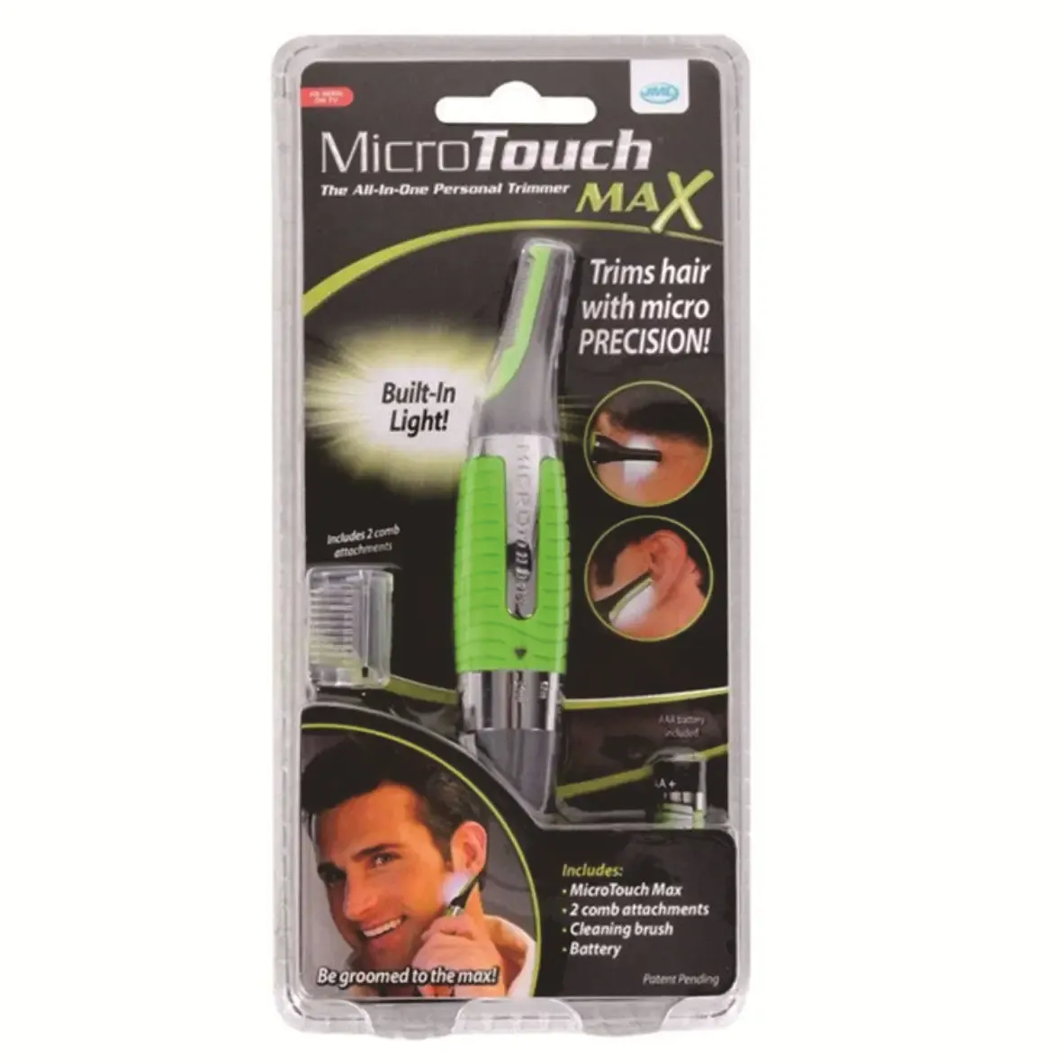 Tondeuse électrique portable pour oreilles, nez et sourcils, à double tête, lavable 6
