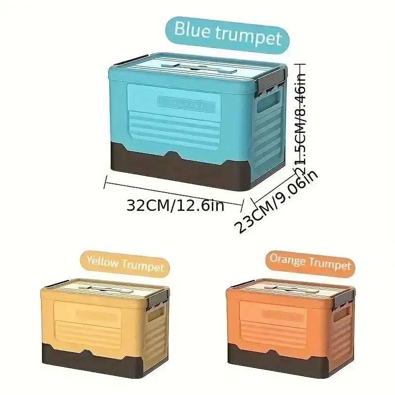 Boîte de rangement pliable en plastique, grande capacité, pour vêtements, jouets, collations et chaussures, idéale pour la voiture et la maison (1 pièce) 6
