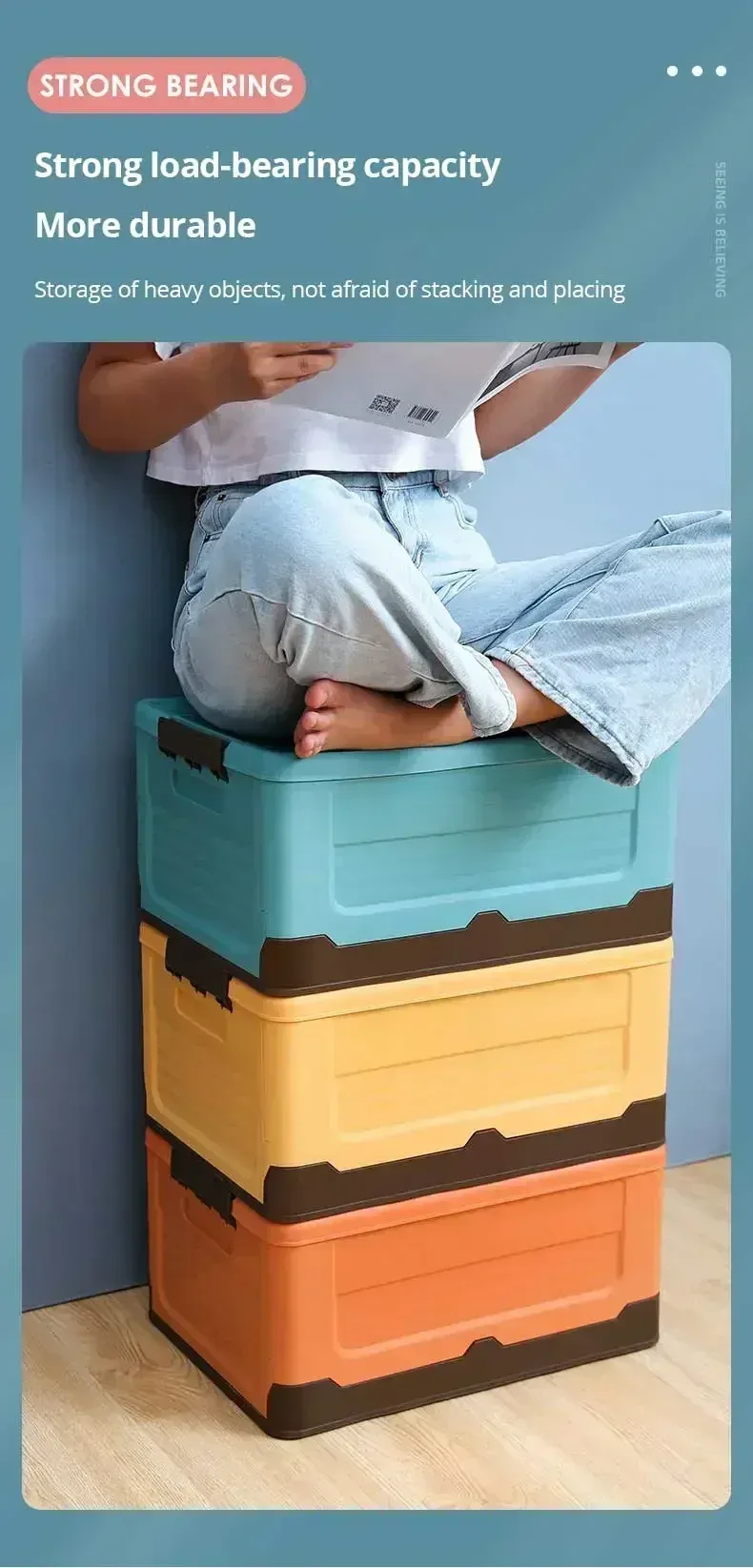 Boîte de rangement pliable, rangement de jouets