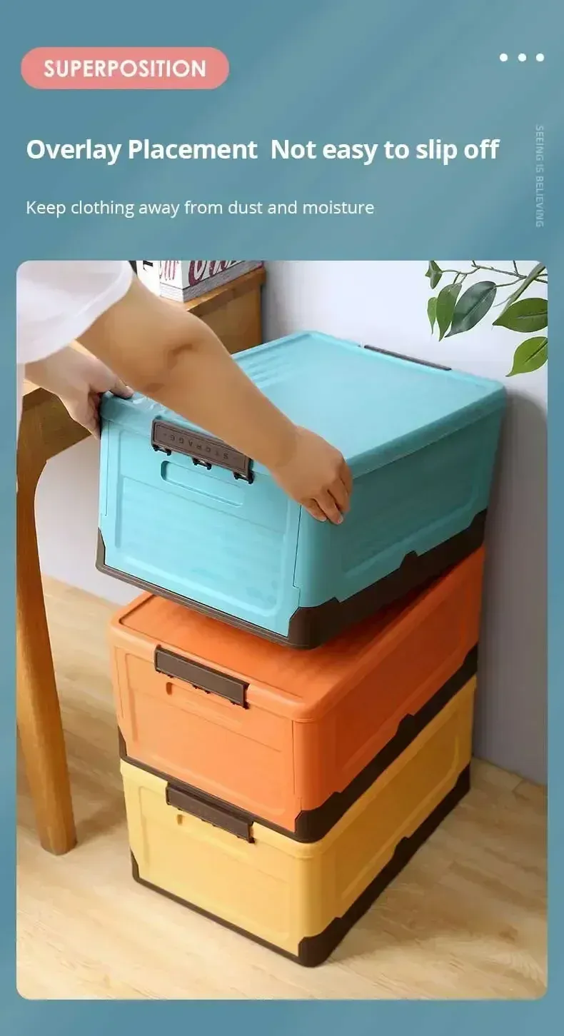 Boîte de rangement pliable, usage en voiture
