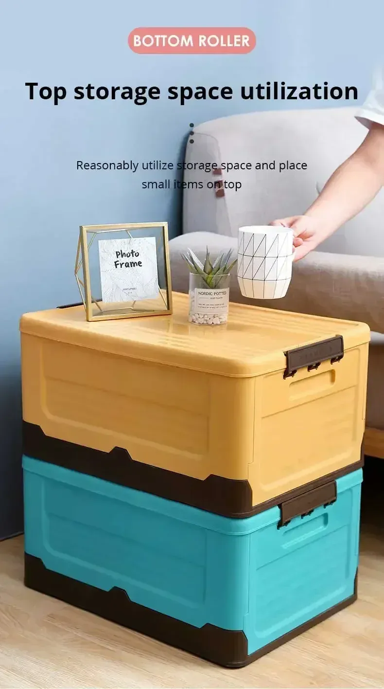 Boîte de rangement pliable, détail des coloris