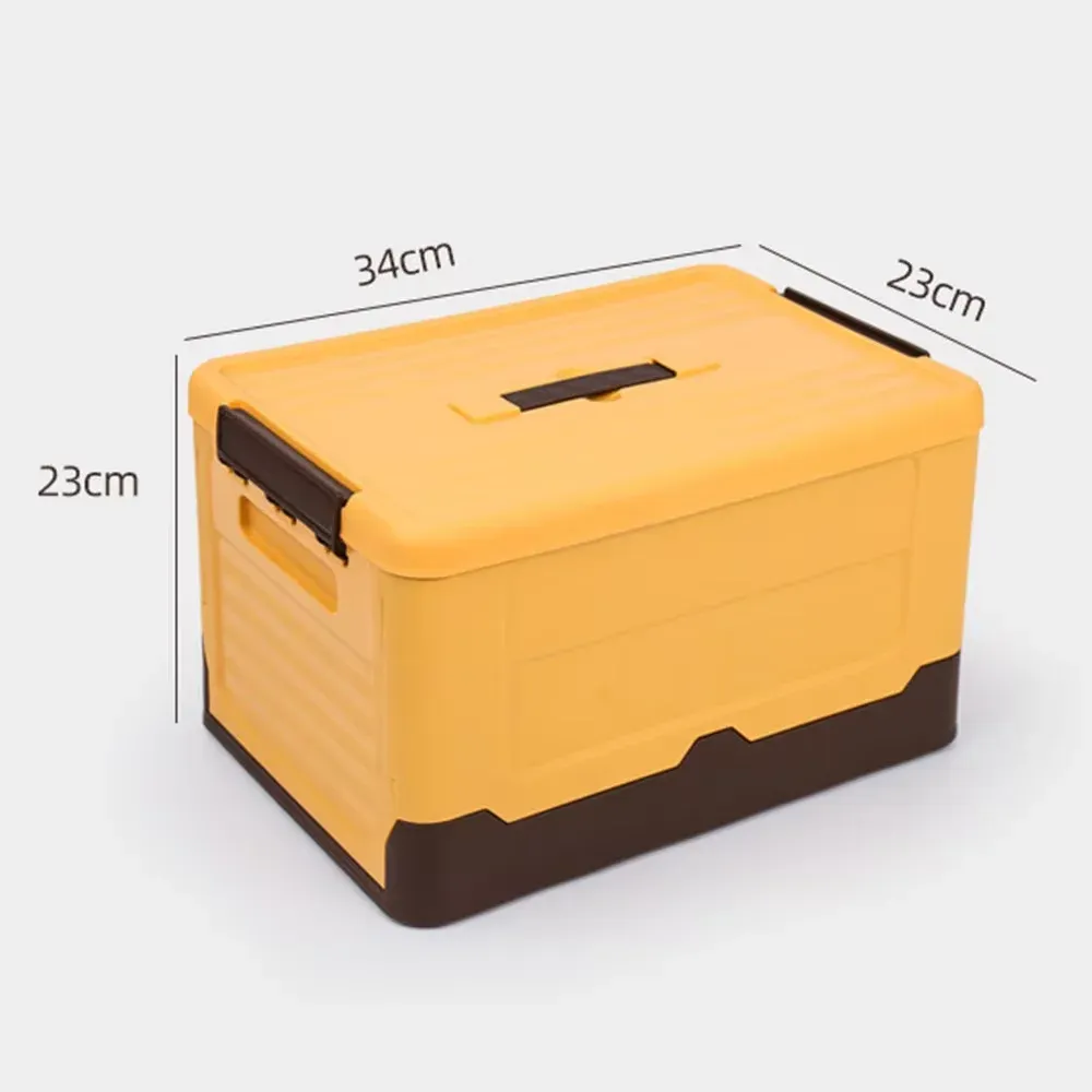 Boîte de rangement pliable en plastique, grande capacité, pour vêtements, jouets, collations et chaussures, idéale pour la voiture et la maison (1 pièce) 9