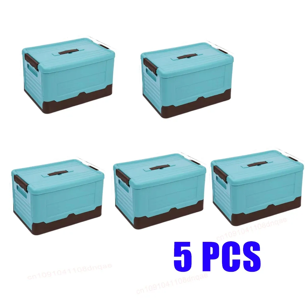 Boîte de rangement pliable en plastique, grande capacité, pour vêtements, jouets, collations et chaussures, idéale pour la voiture et la maison (1 pièce) 8