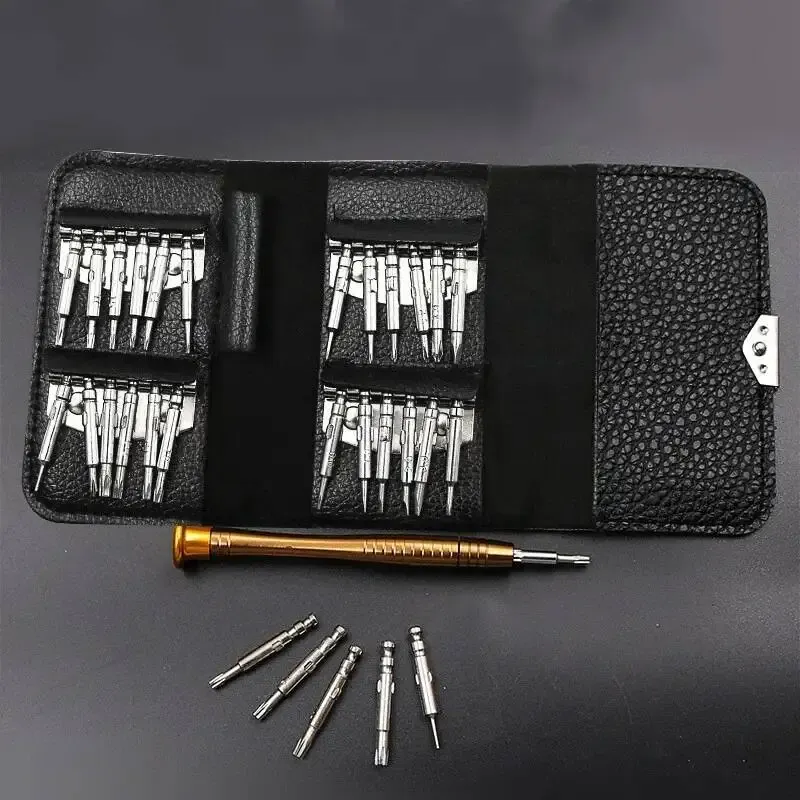 Kit de tournevis de précision magnétiques 25 en 1 pour la réparation d'électronique, d'iPhone, de montres et d'ordinateurs 7