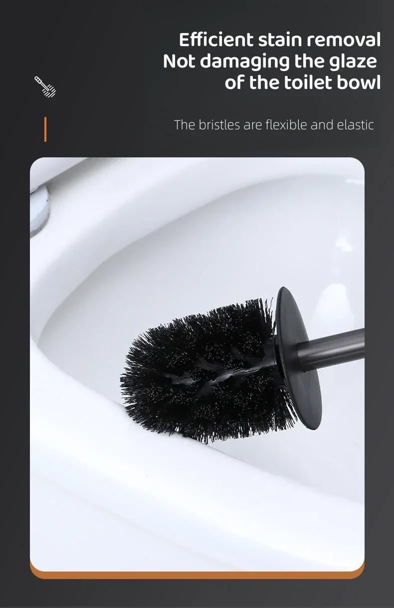 Porte-brosse mural au style épuré