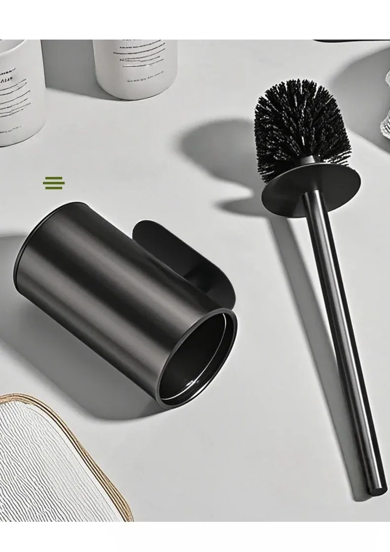 Ensemble de nettoyage de toilette avec support mural
