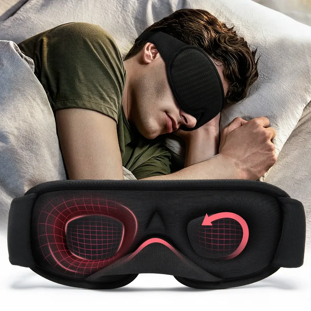 Masque de sommeil 3D occultant pour les yeux, doux et respirant, idéal pour le voyage 1