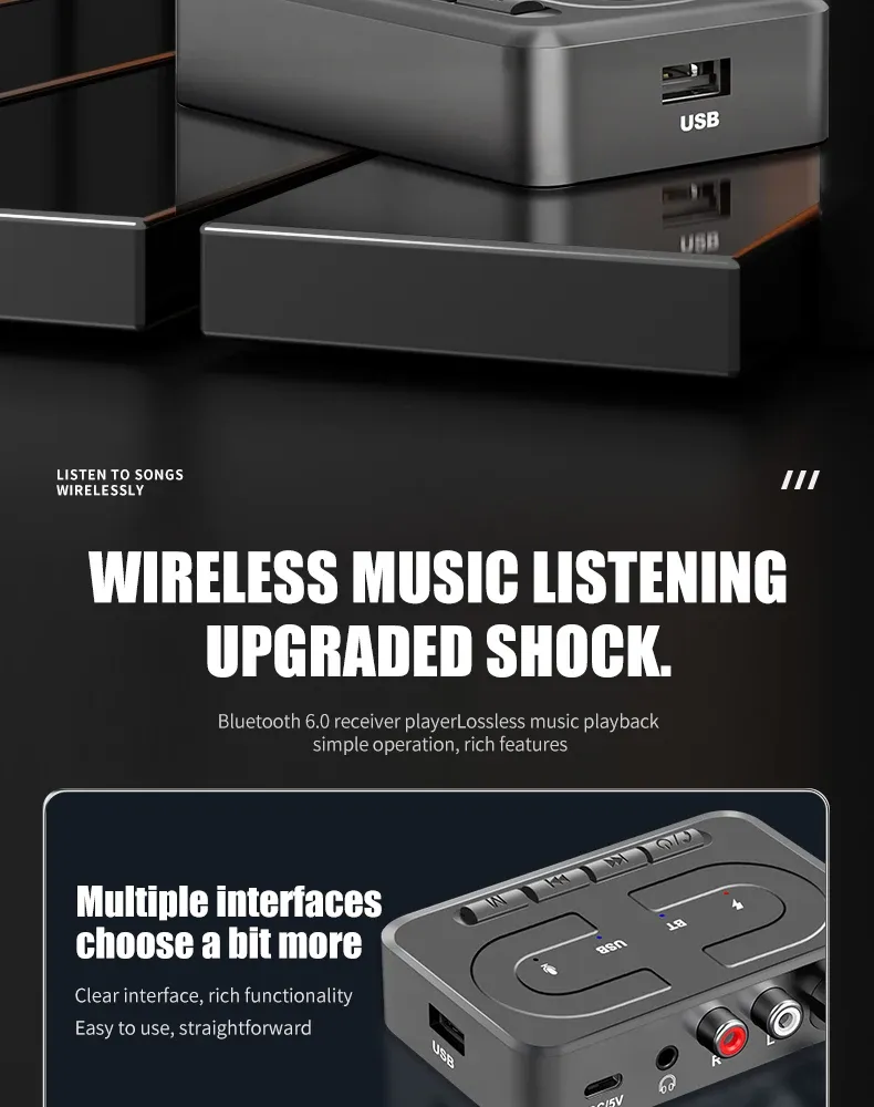 Récepteur audio Bluetooth détail du produit