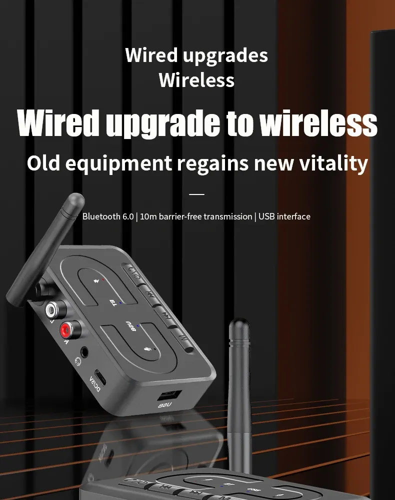 Récepteur audio Bluetooth 6.0 vue d'ensemble