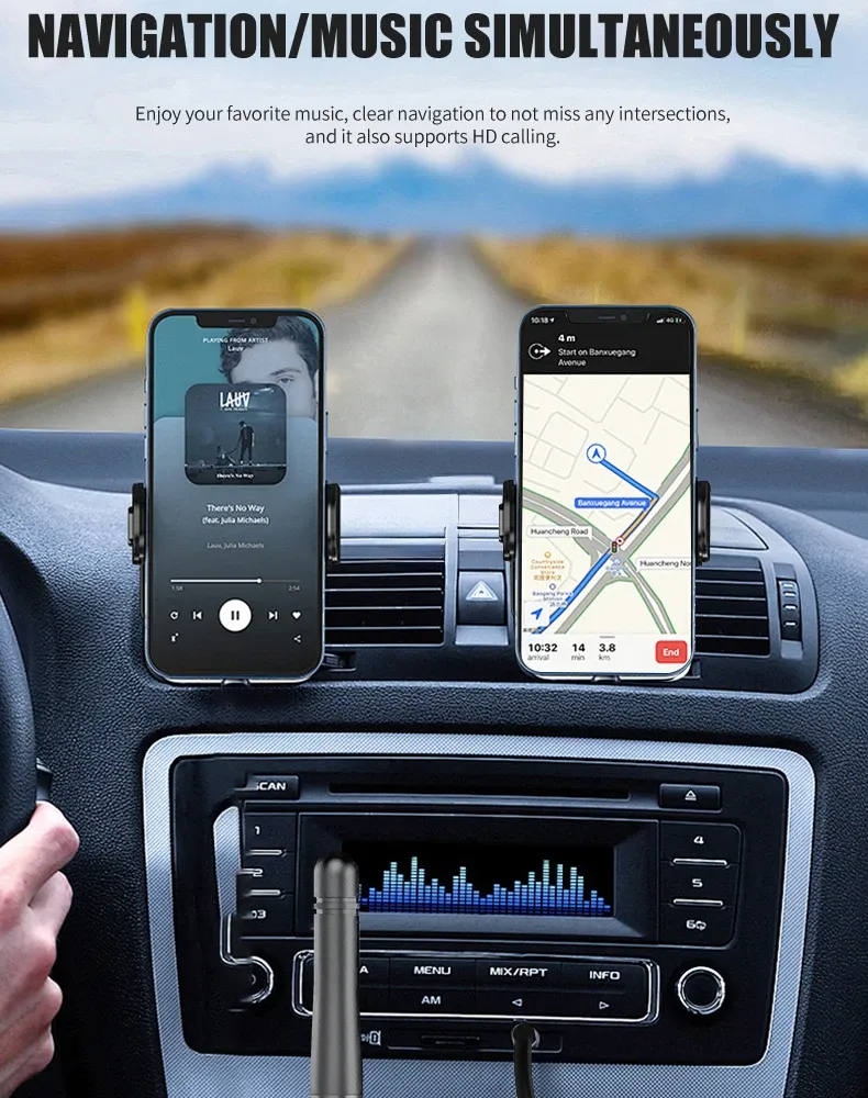 Récepteur audio Bluetooth installation