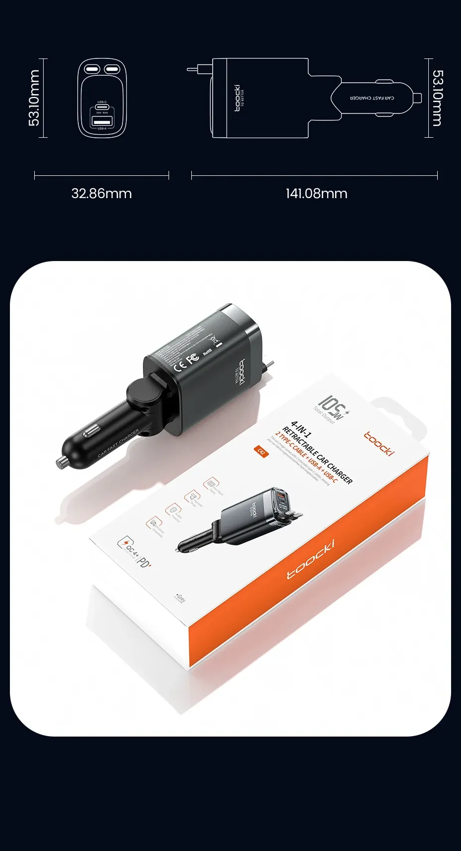 Chargeur Toocki finition premium