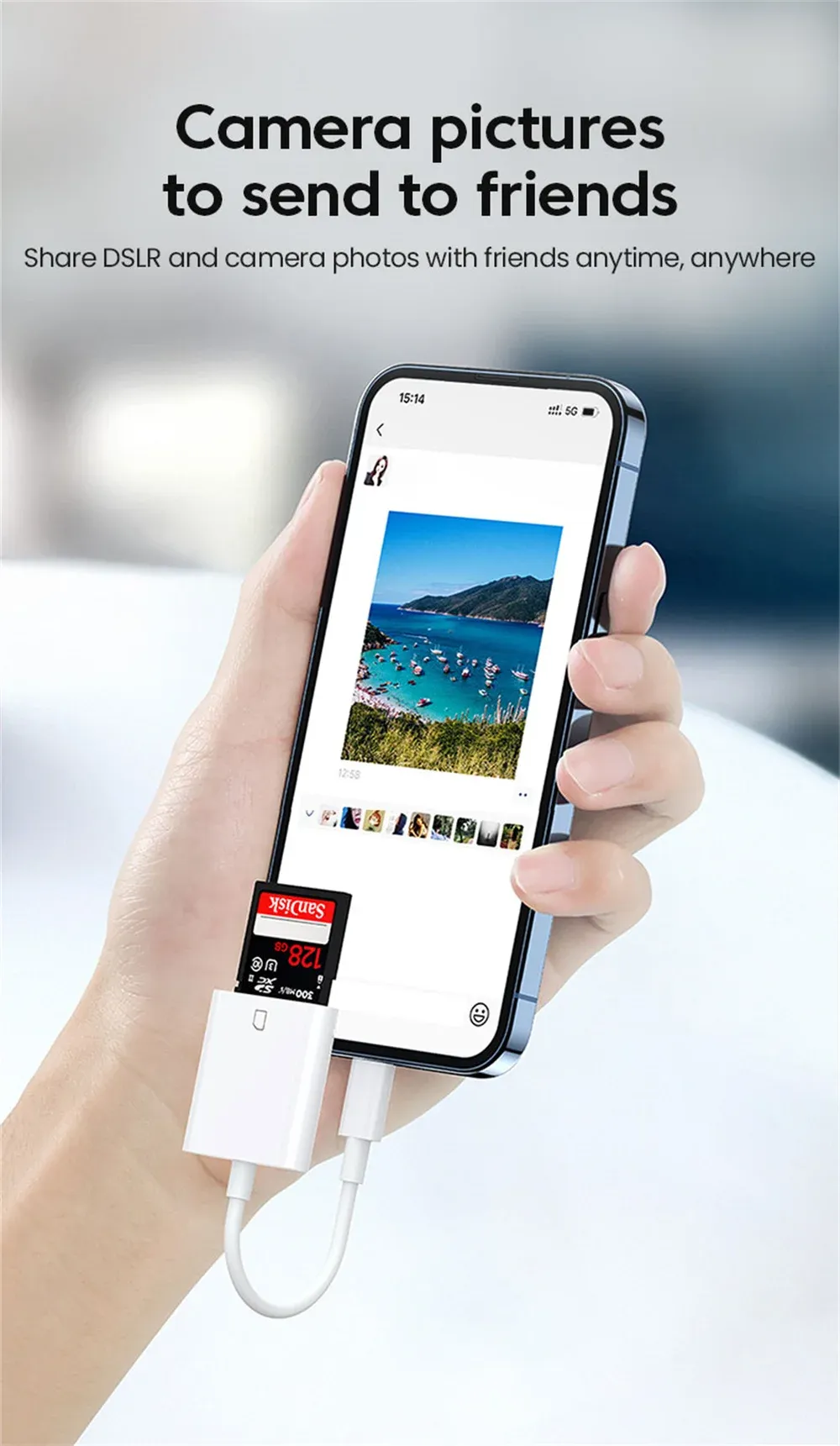Détail du design du hub USB-C