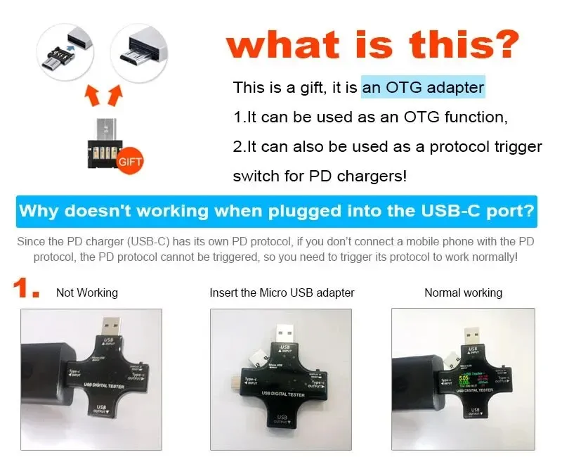 Utilisation de l'adaptateur OTG
