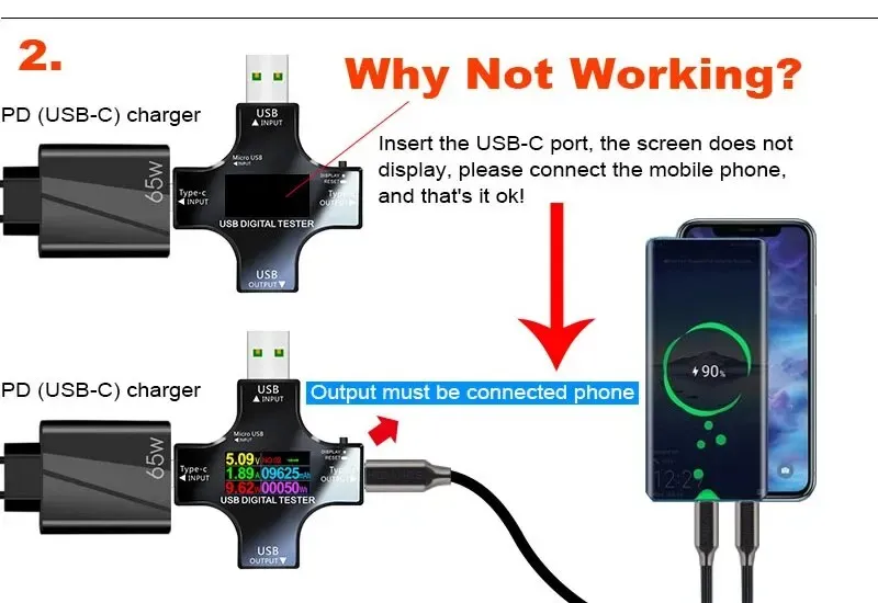 Connexion de l'adaptateur OTG