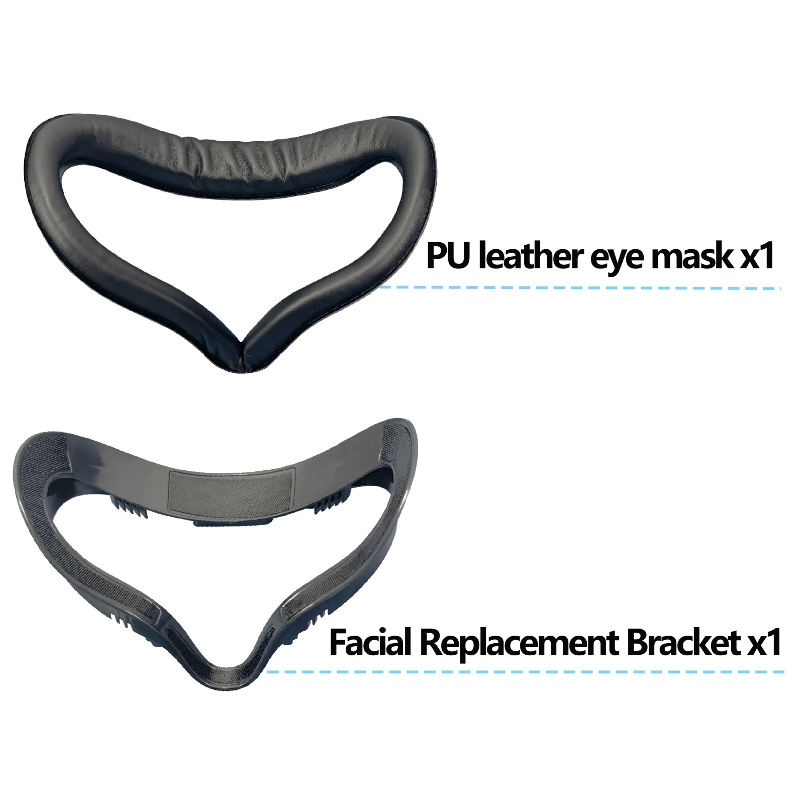 Masque oculaire pour casque VR, vue détaillée