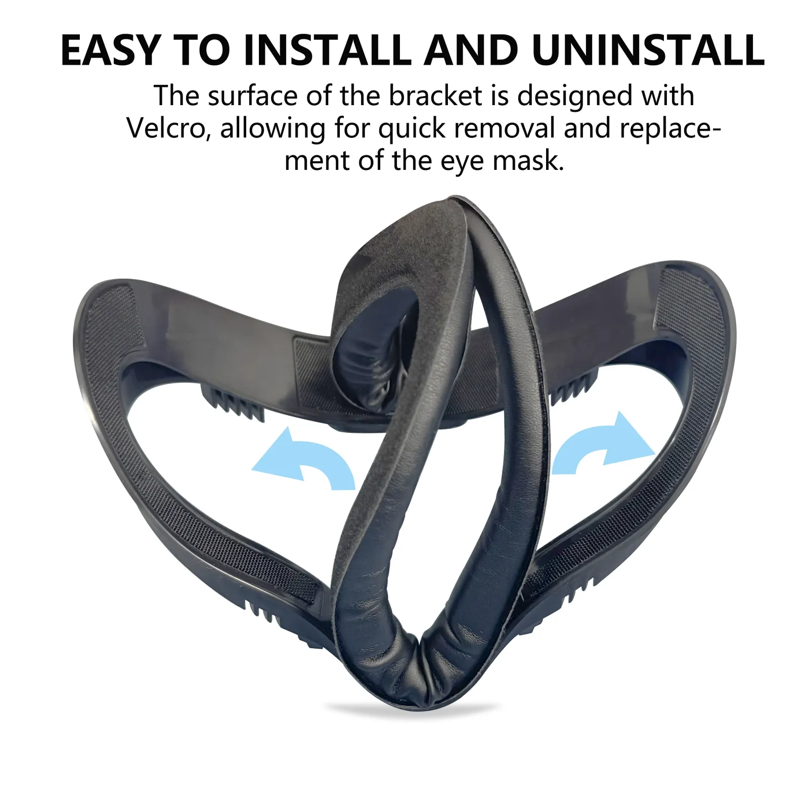 Masque oculaire en cuir PU, finition élégante