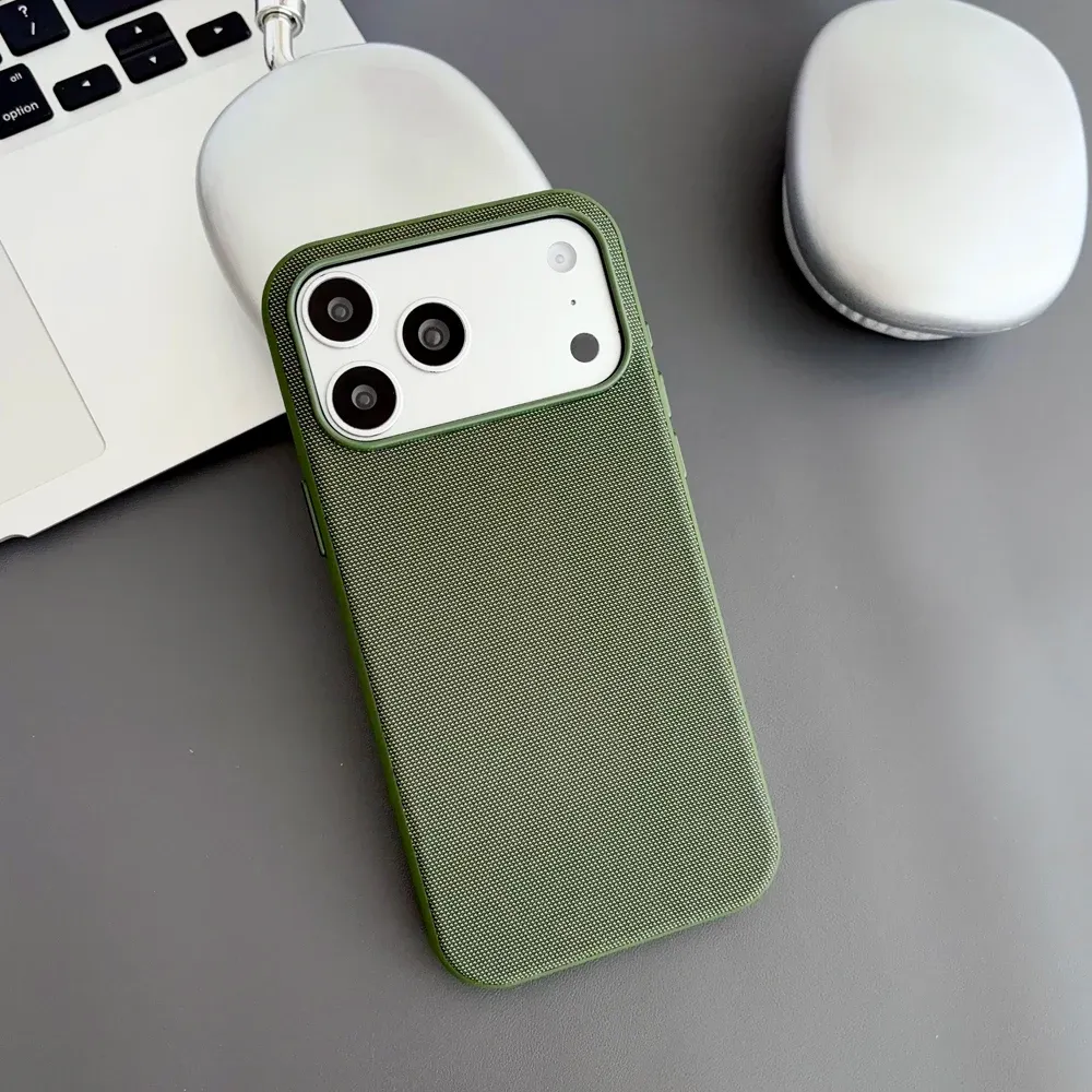 Coque tissée haute qualité pour iPhone Pro Max compatible MagSafe 10