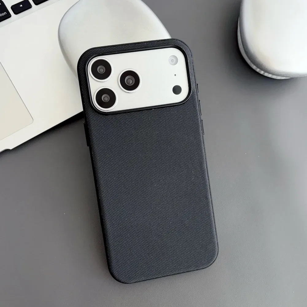 Coque tissée haute qualité pour iPhone Pro Max compatible MagSafe 14