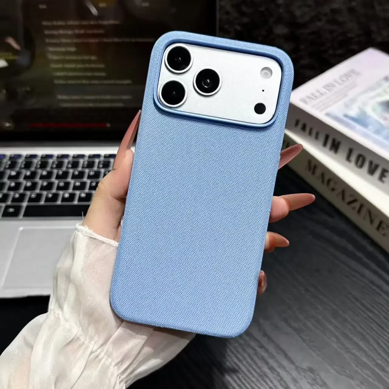 Coque tissée haute qualité pour iPhone Pro Max compatible MagSafe 7