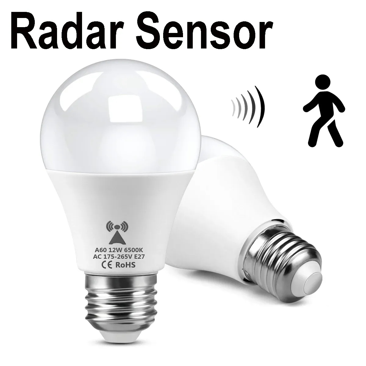 Veilleuse à détection de mouvement intelligente pour salle de bain et porte, capteur radar, éclairage 85-265 V pour la décoration de la maison et chambre - Image 1