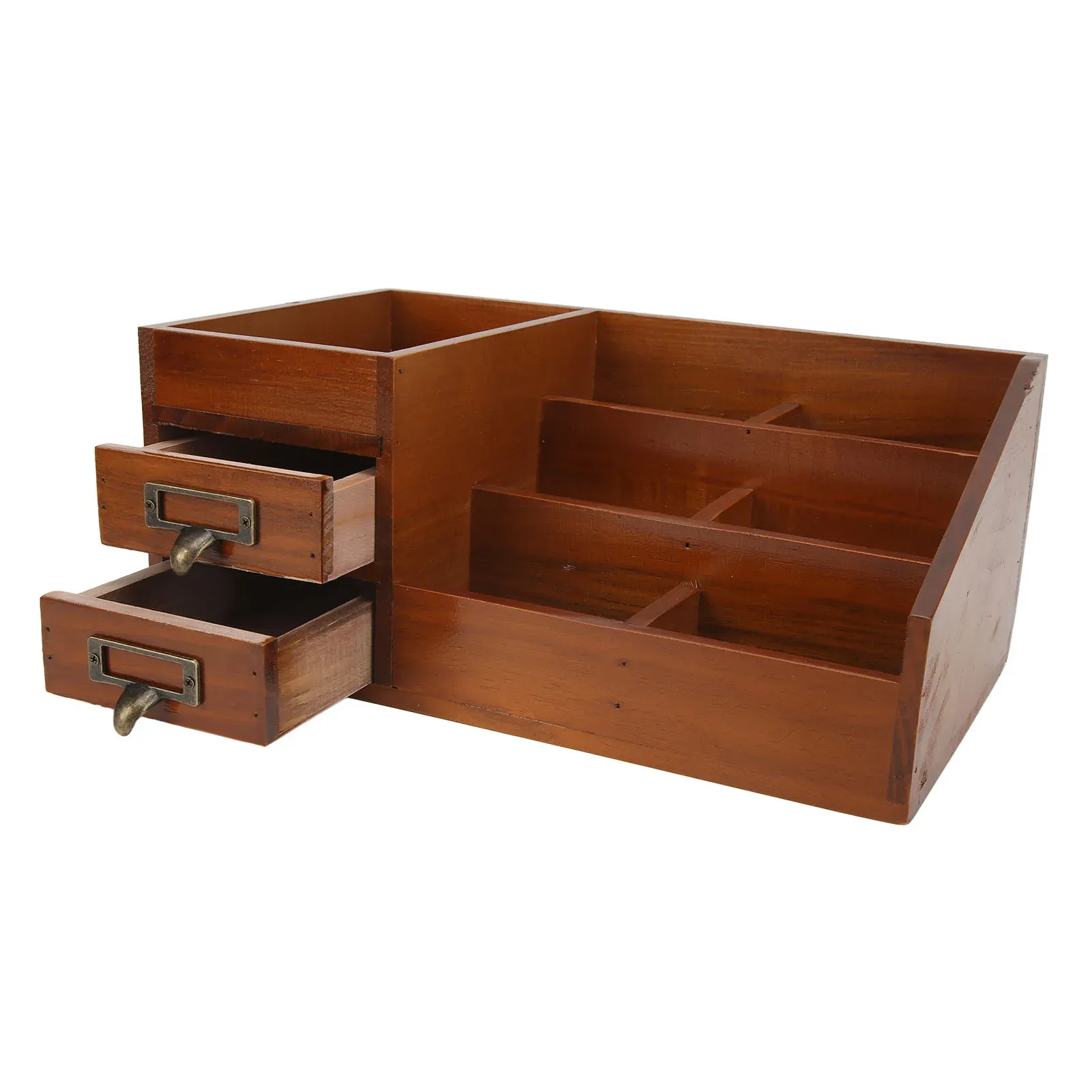 Armoire de rangement rétro en bois multicouche pour cosmétiques et maquillage – MELJewelry